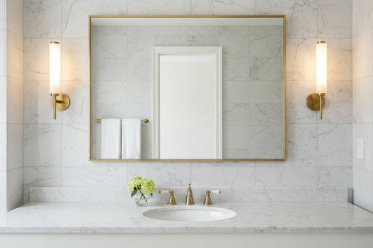 Antique style Brass Wall Light with Frosted Glass Tube