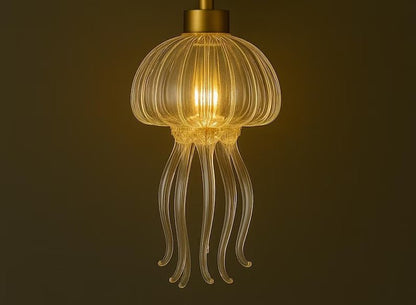 Artisan Ocean-Inspired Onyx & Blown Glass wall Light