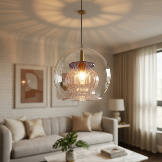 Handcrafted Light Pendant for Kitchen Decor | Les Trois Pyramides