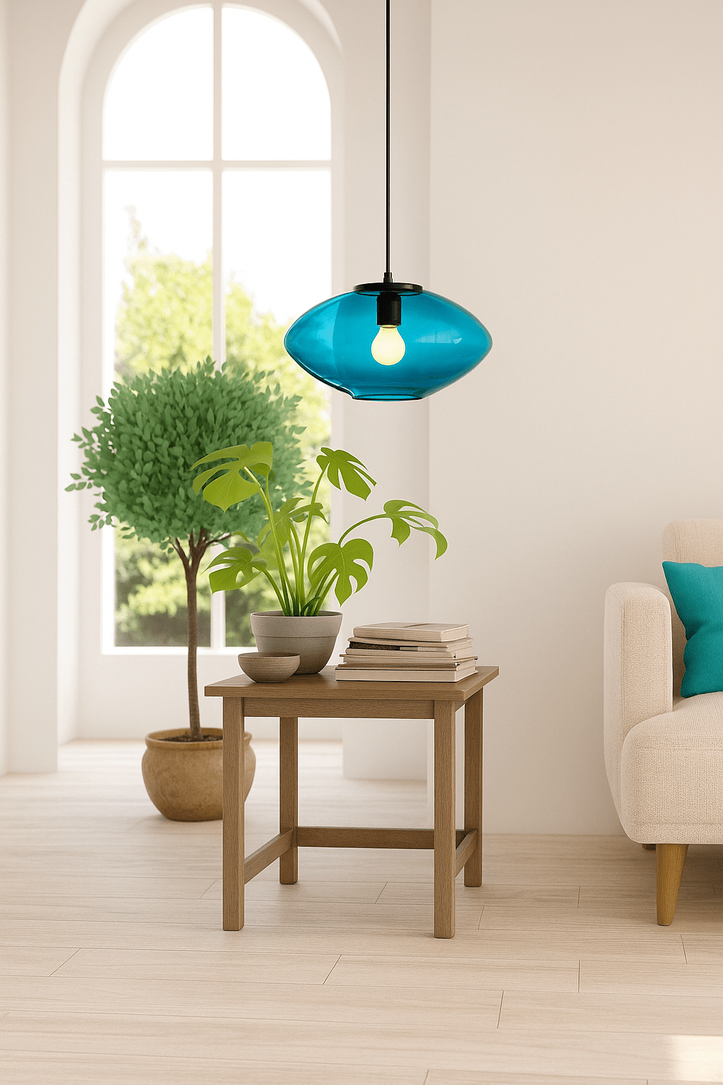 Modern Hanging Light - Les Trois Pyramides 