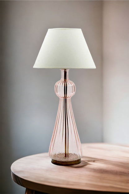 Bedside Lamp Pair Blown Glass - Les Trois Pyramides