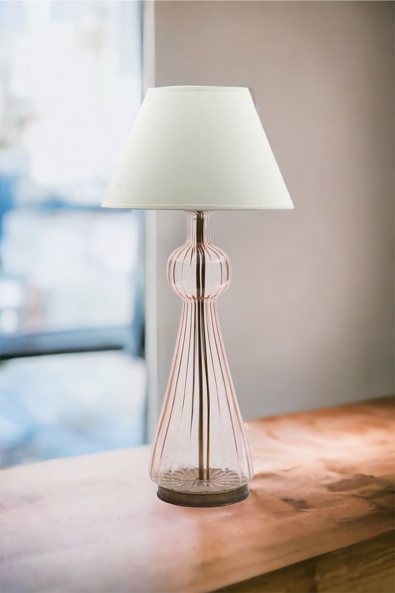 Bedside Lamp Pair Blown Glass - Les Trois Pyramides