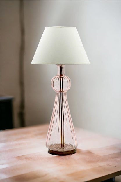 Bedside Lamp Pair Blown Glass - Les Trois Pyramides