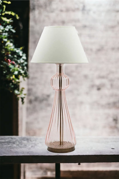 Bedside Lamp Pair Blown Glass - Les Trois Pyramides