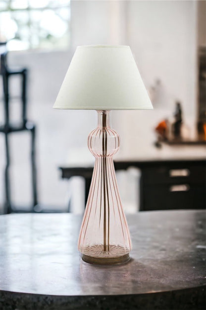 Bedside Lamp Pair Blown Glass - Les Trois Pyramides