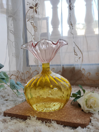 Blooming Flower Blown Glass Vase - Les Trois Pyramides