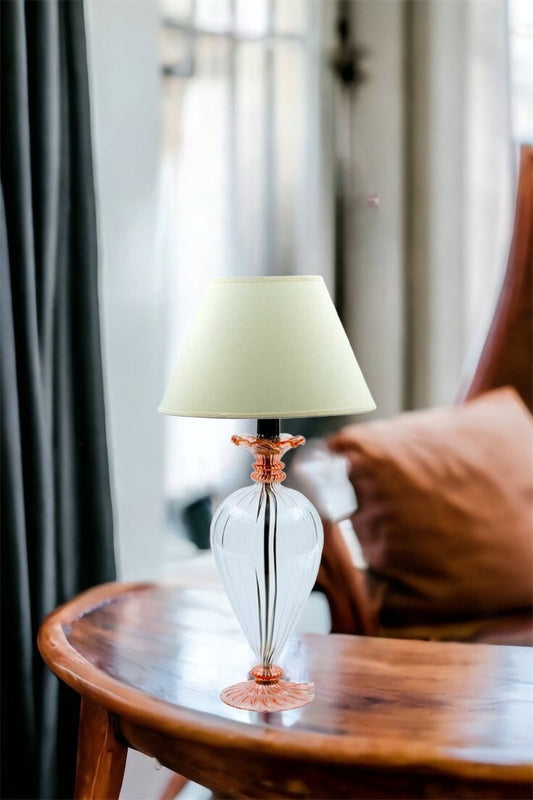 Blown Glass Bedroom Lamp - Les Trois Pyramides