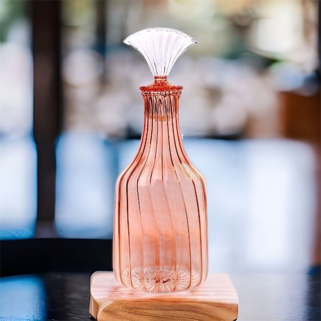 Blown Glass Decanter - Les Trois Pyramides