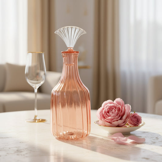 Blown Glass Decanter - Les Trois Pyramides