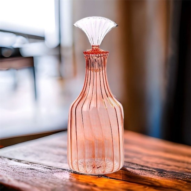 Blown Glass Decanter - Les Trois Pyramides