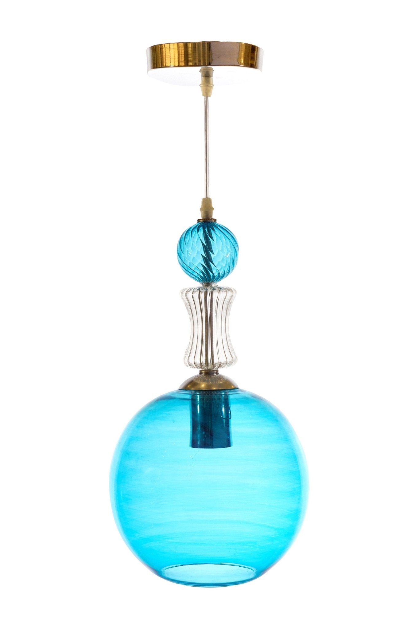 Blown Glass Globe Light - Les Trois Pyramides