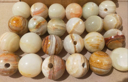 Handmade Onyx & Frosted Glass Wall Sconce with Leather – Brass Wall Light Fixture