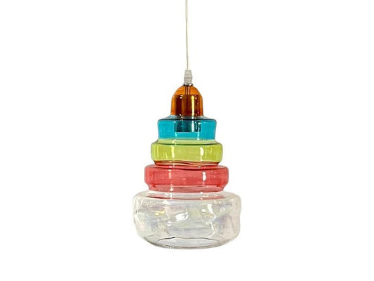 Blown Glass Pendant Light - Les Trois Pyramides