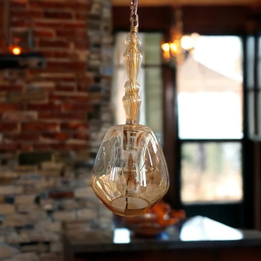 Blown Glass Pendant Light - Les Trois Pyramides