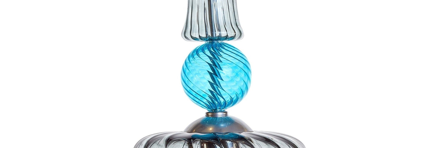 Blown Glass Pendant Light for Kitchen Decor - Les Trois Pyramide