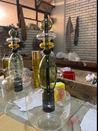 Decorative glass bottles 