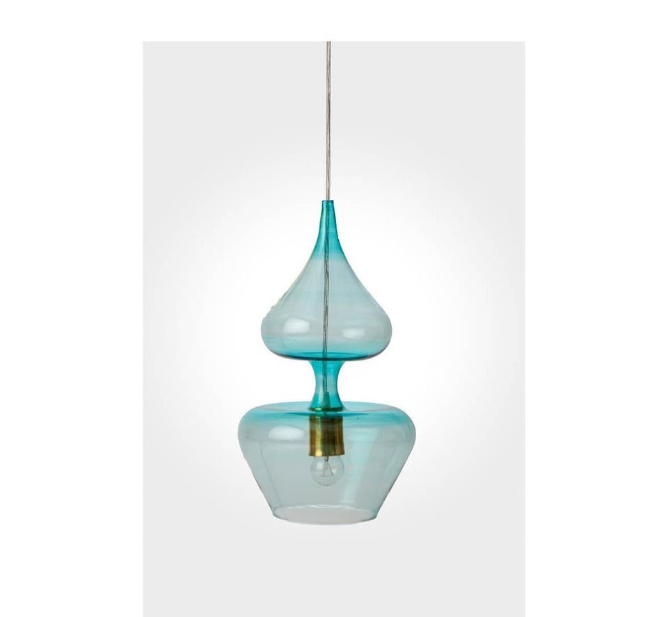 Blue Handmade Deco Light Fixture - Les Trois Pyramides