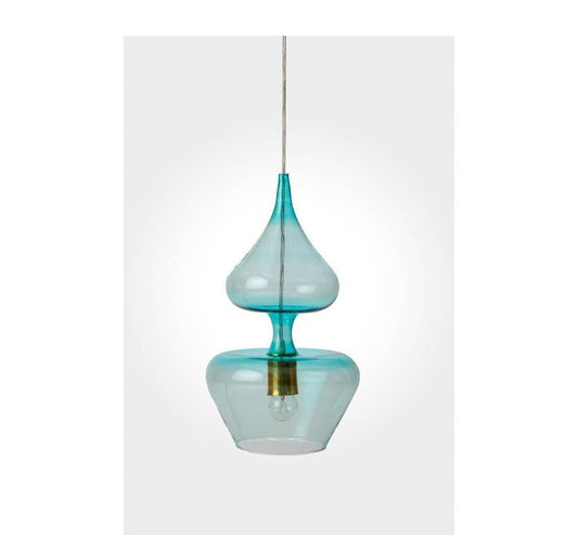 Blue Handmade Deco Light Fixture - Les Trois Pyramides