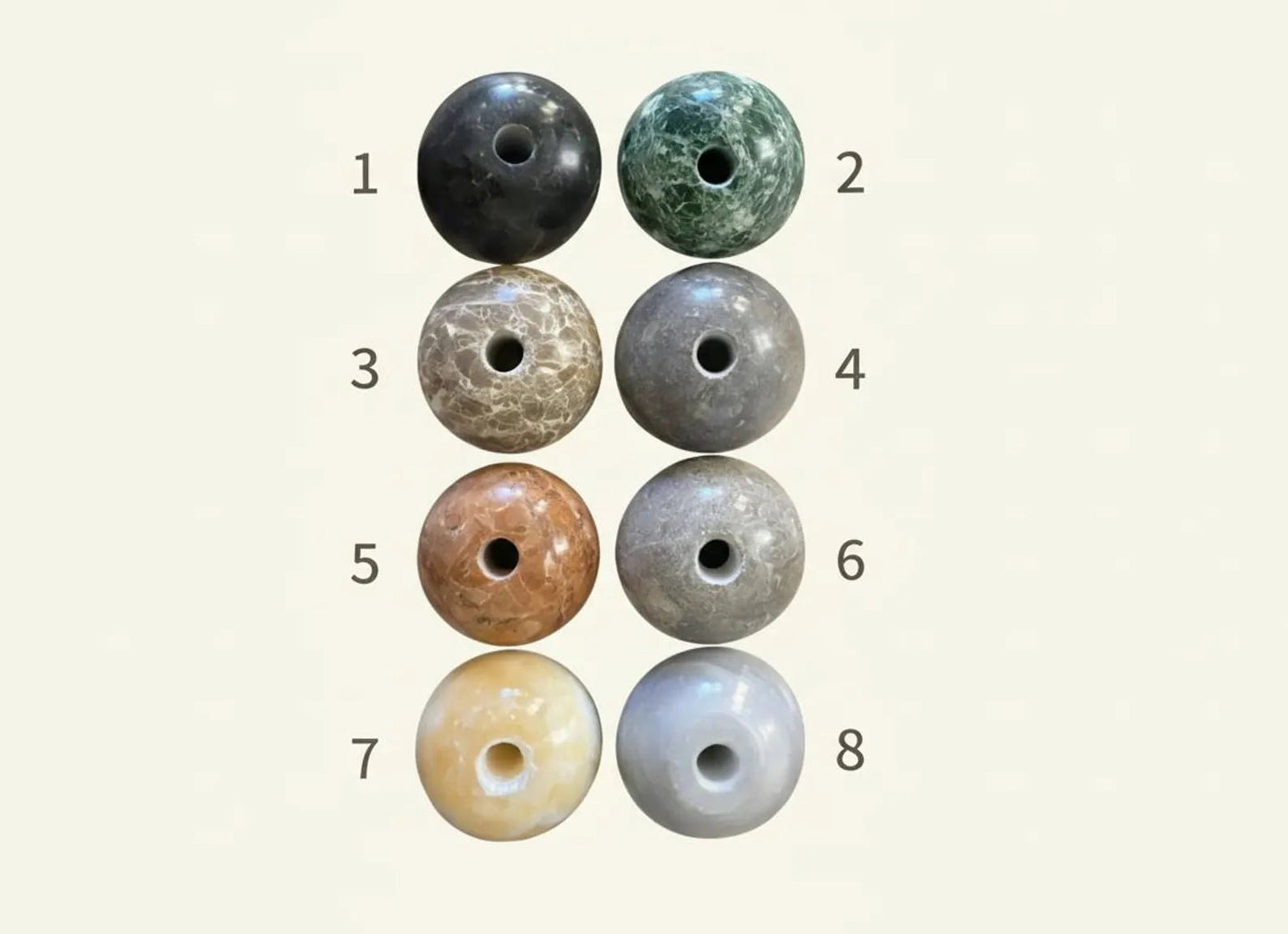 Brass Wall Sconce with Blue & Grey Marble – Handmade Gemstone Wall Light