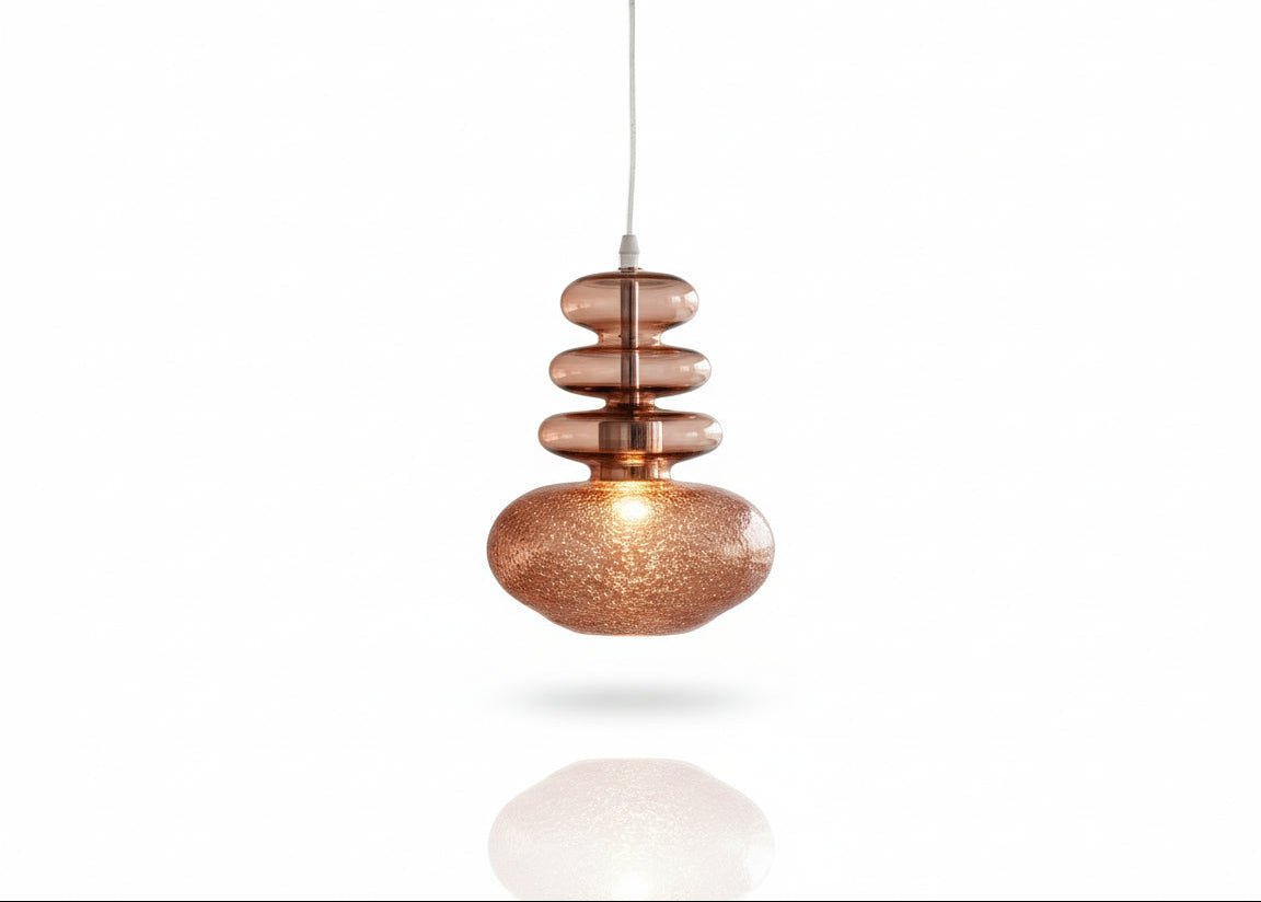 Bronze Bubble Modern Glass Pendant Light