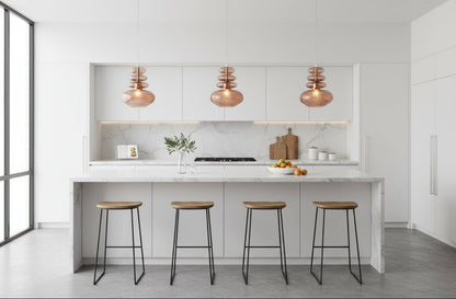 Bronze Bubble Modern Glass Pendant Light