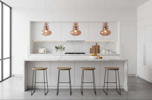 Bronze Bubble Modern Glass Pendant Light