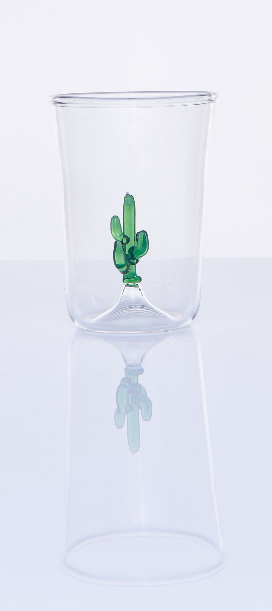 Cactus Plant Blown Glass Cup - Les Trois Pyramides