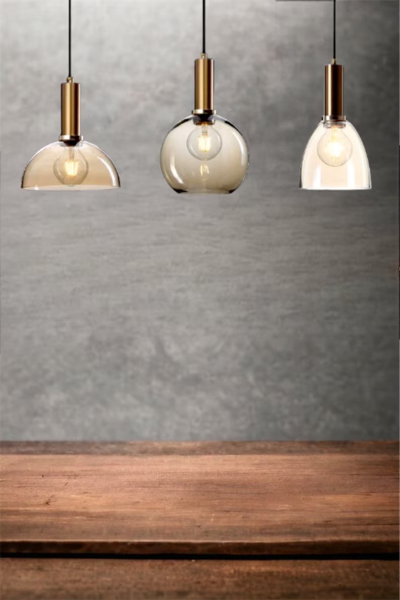 Multicolored Ceiling Lights Set of Three - Les Trois Pyramides 