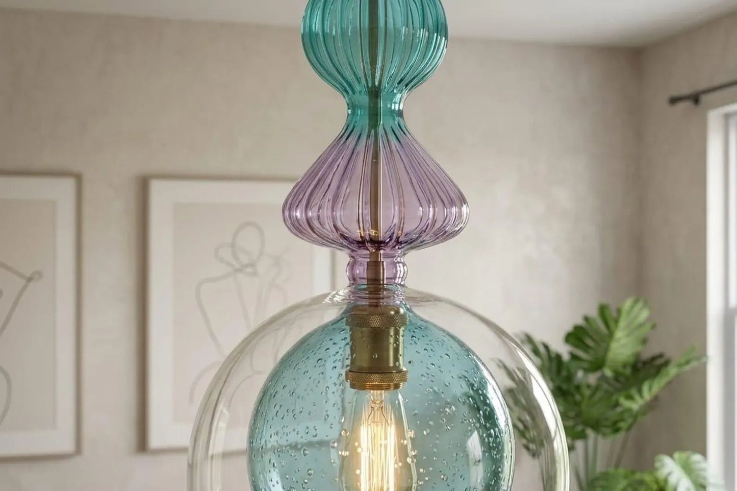 Handcrafted Light Pendant  | Les Trois Pyramides