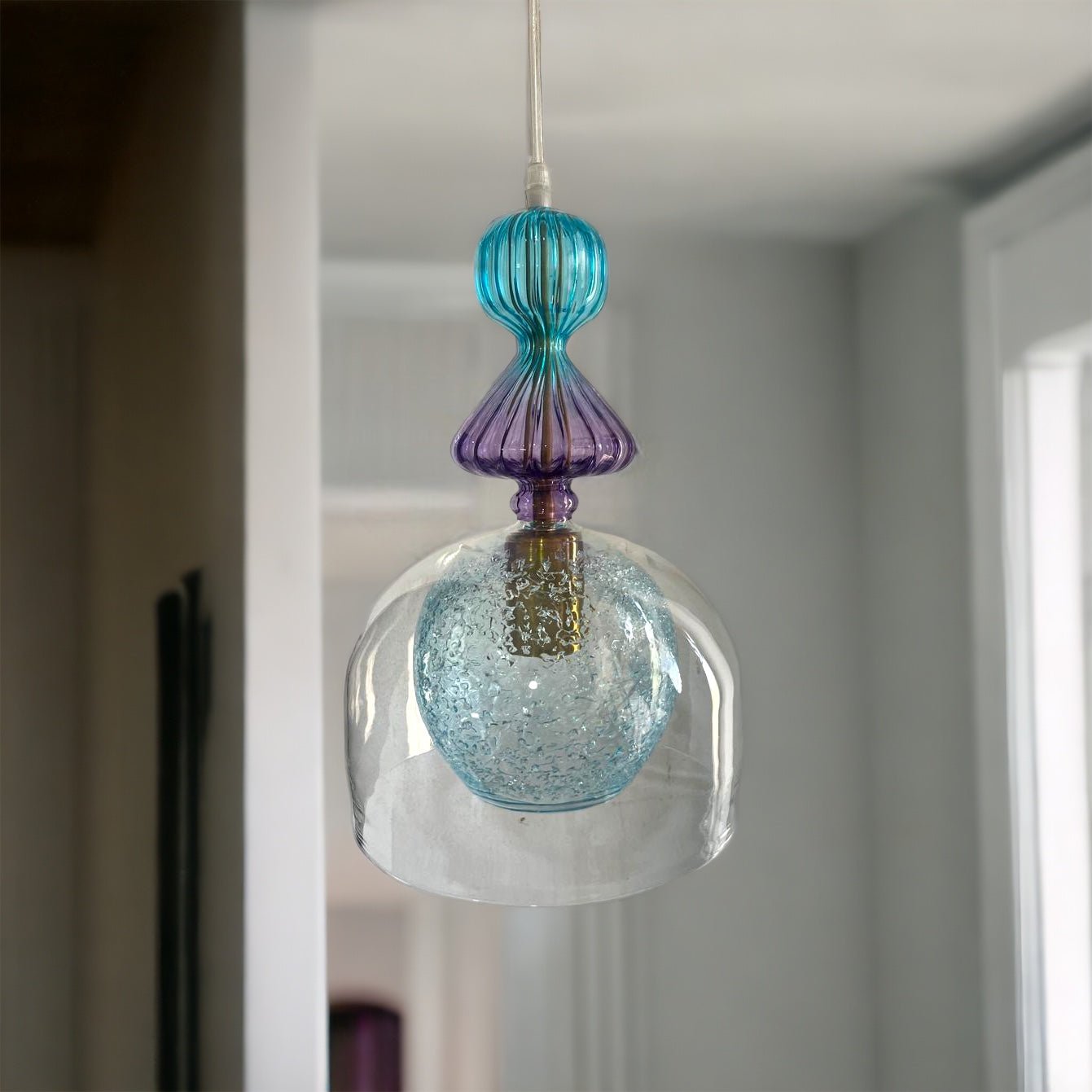 Handcrafted Light Pendant for Kitchen Decor | Les Trois Pyramides