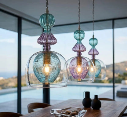Handcrafted Light Pendant for dining table Decor | Les Trois Pyramides