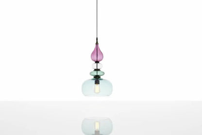 Colorful Glass Pendant Light | Mid-Century Modern Kitchen Island Lighting | Modern Colorful Hanging Lamp | Style Kitchen Island Lighting | Les Trois Pyramides