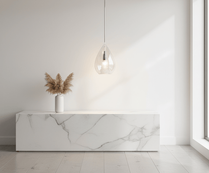 Double Layer Blown glass light pendant for kitchen decor