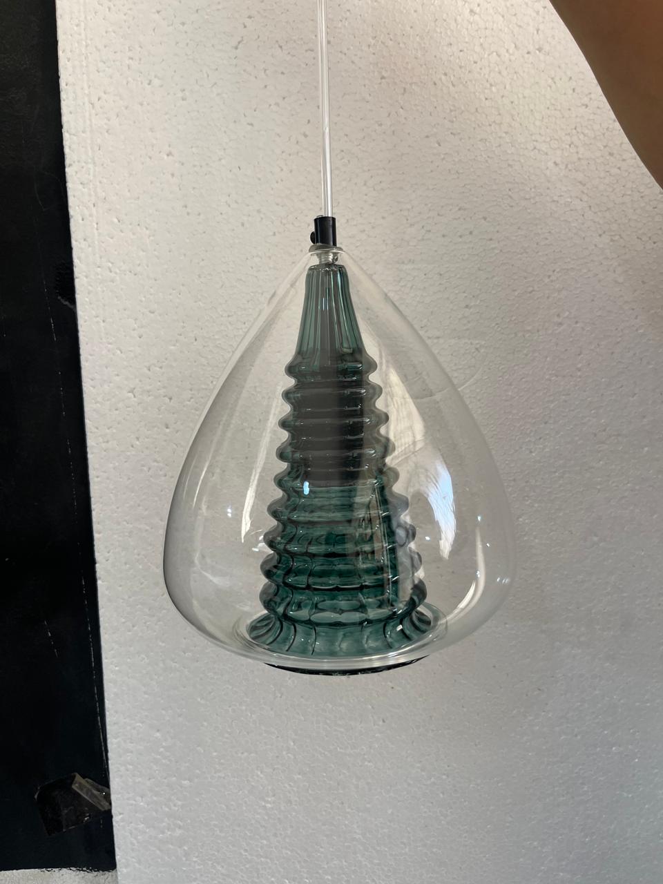 Clear Pendant Light For Bedroom - Les Trois Pyramides