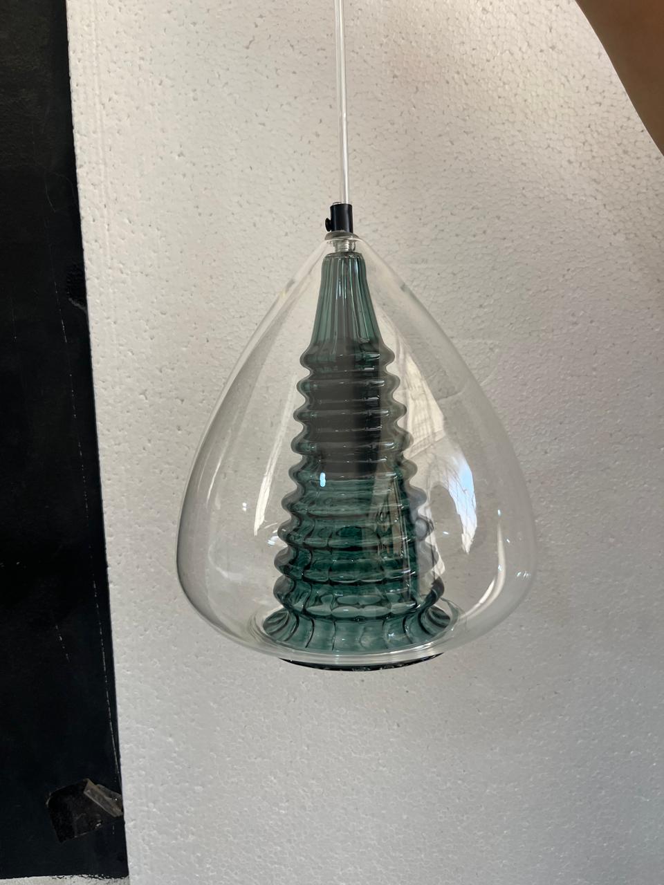 Clear Pendant Light For Bedroom - Les Trois Pyramides
