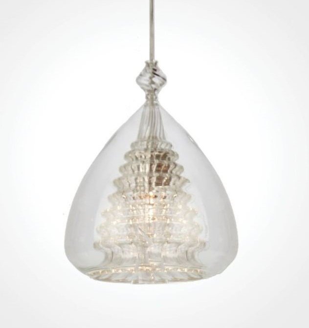 Clear Pendant Light For Bedroom - Les Trois Pyramide