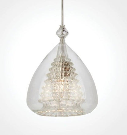 Clear Pendant Light For Bedroom - Les Trois Pyramide