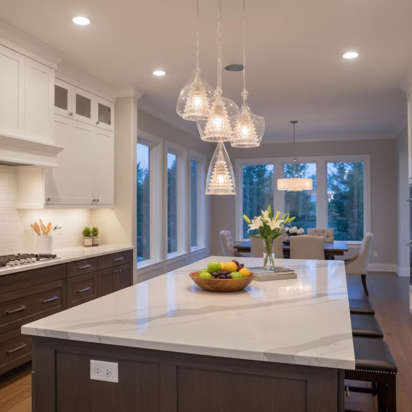 Pendant Light for Kitchen Island - Les Trois Pyramides 