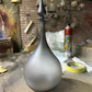 Gray Decanter bottle with stopper - custom decanter - Handmade Blown Glass Bottle - made with love- Handmade Gift - personalized Decanter