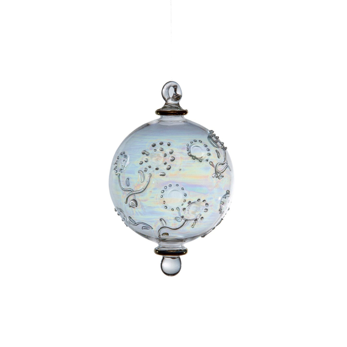 Elegant Embossed Hanging Ball for Christmas Tree and Holiday Decor