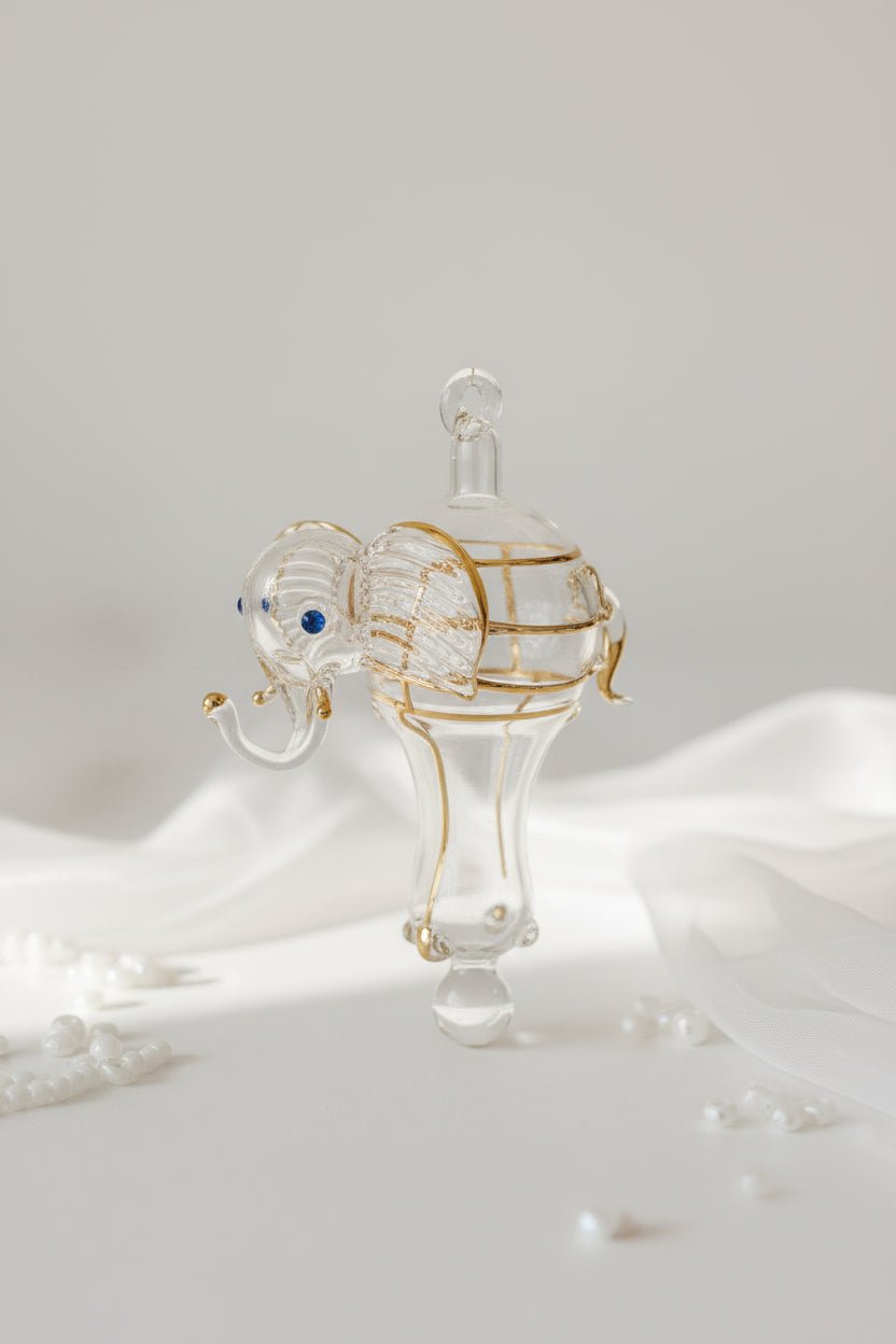 Elephant Blown Glass ornament