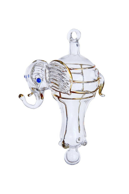 Elephant Blown Glass Ornament  - Les Trois Pyramide