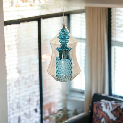 Double Layer Blown Glass Light Pendant - Les Trois Pyramide