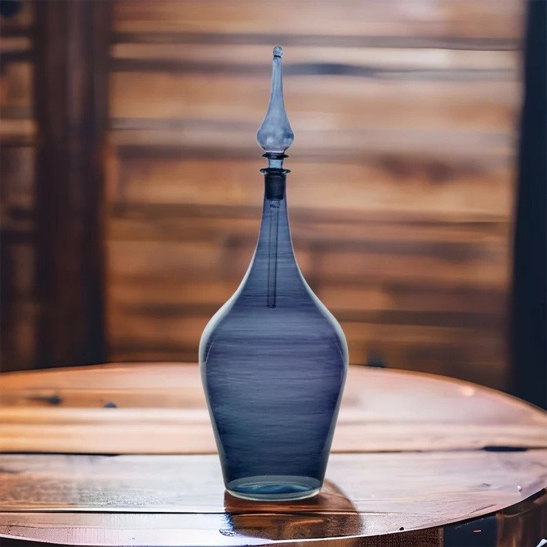 Hand Blown Glass Miniature Bottle - Decorative Bottle - Essential Oil Bottle - Fragrance Decant - Empty Perfume Bottle - Perfume Bottles - Les Trois Pyramides