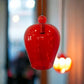 Modern Red Blown Glass pendant light