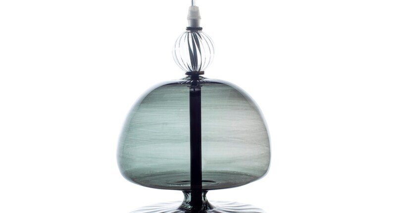 Handmade gray shaded pendant lamp for dining room lights