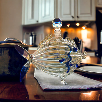 Fish perfume Bottle with stopper | Fragrance Bottle Ocean Decor