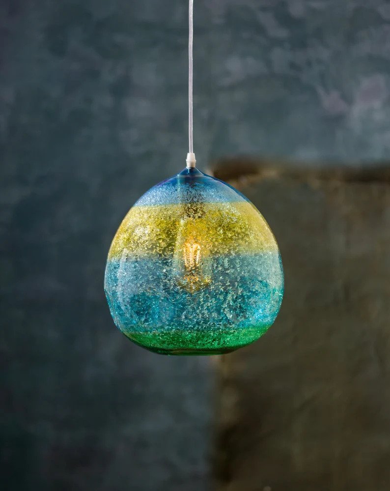 Frosted Glass Pendant Lights Modern Fall Decor