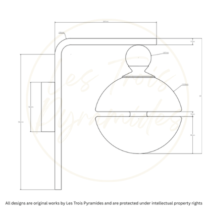 Frosted Glass Wall Light with Marble Accent – Modern Bathroom and Vanity Sconce