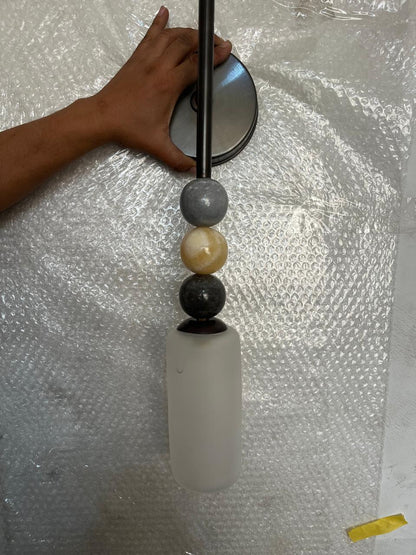 Frosted Glass Wall Sconce, Bathroom Vanity Wall Light, Brass Wall Lamp, Modern Bathroom Lighting, Bedside Wall Light Fixture | Les Trois pyramides